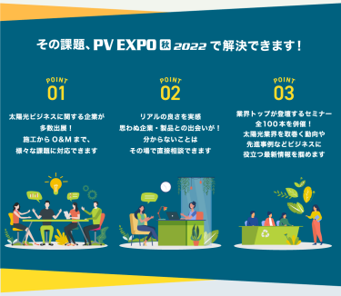 その課題，PV EXPO【秋】で解決できます！