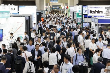 RX Japanが主催する展示会では出展社も来場者にとっても、ビジネスチャンスにつながる新たな出会いがある（2024年10月） 