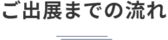 ご出展までの流れ