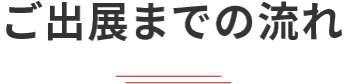 ご出展までの流れ
