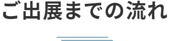 ご出展までの流れ